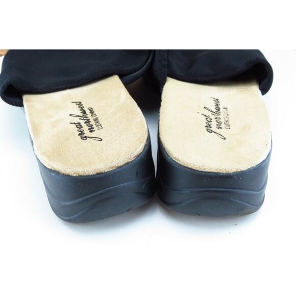 Great Northwest Sz 9 M Black Slide Fabric Women Sandals Sheryl - Picture 5 of 7